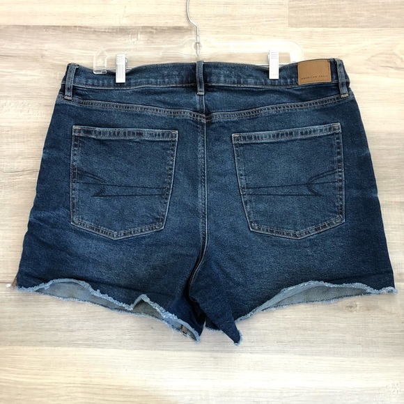 American Eagle Outfitters Dark Blue Jean Shorts - Picture 7 of 8